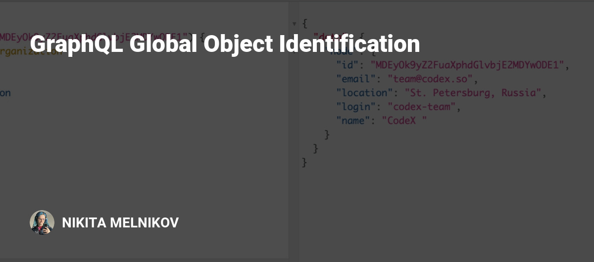 GraphQL Global Object Identification