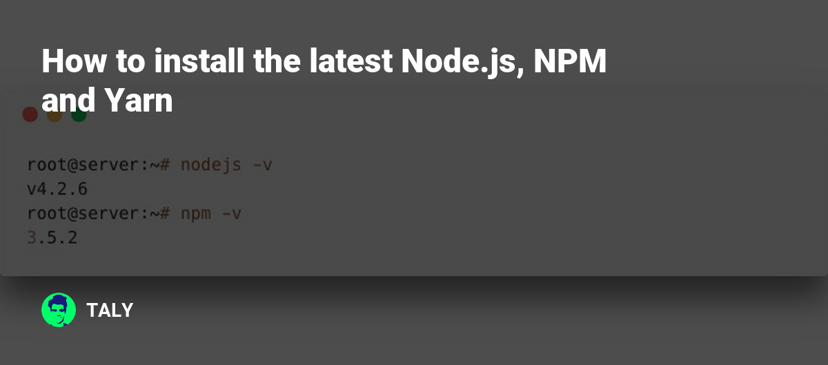 get node js version os x